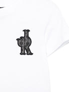 Completo t-shirt e shorts per bambino John Richmond Junior bianco e nero con dettagli logo RBP26078CJ WHITE JOHN RICHMOND KIDS 