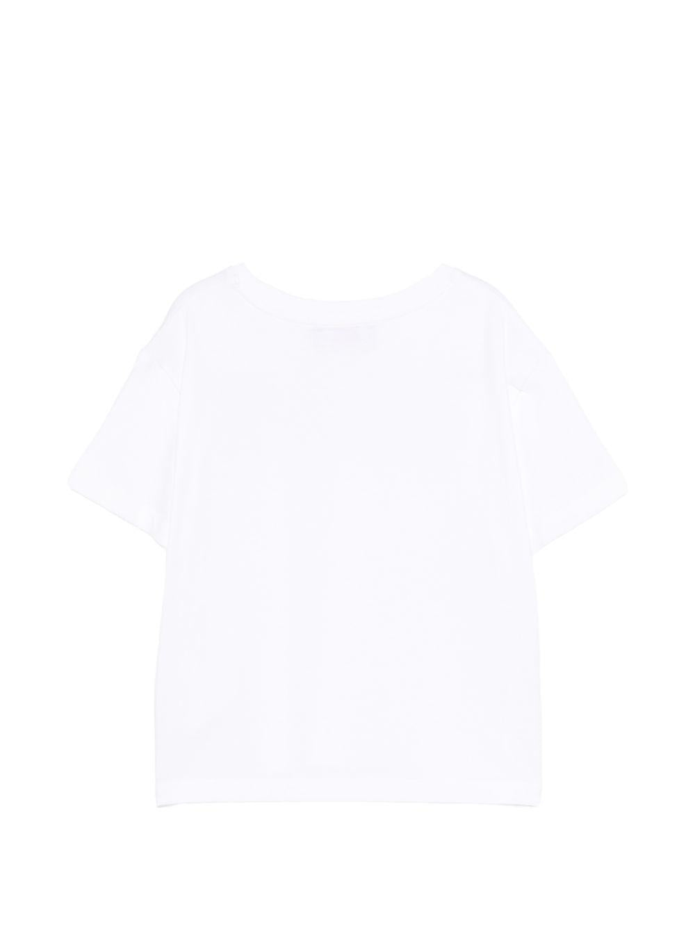 T-shirt per bambina Just Cavalli Kids bianca con stampa grafica JGP26067TS WHITE ROBERTO CAVALLI KIDS 