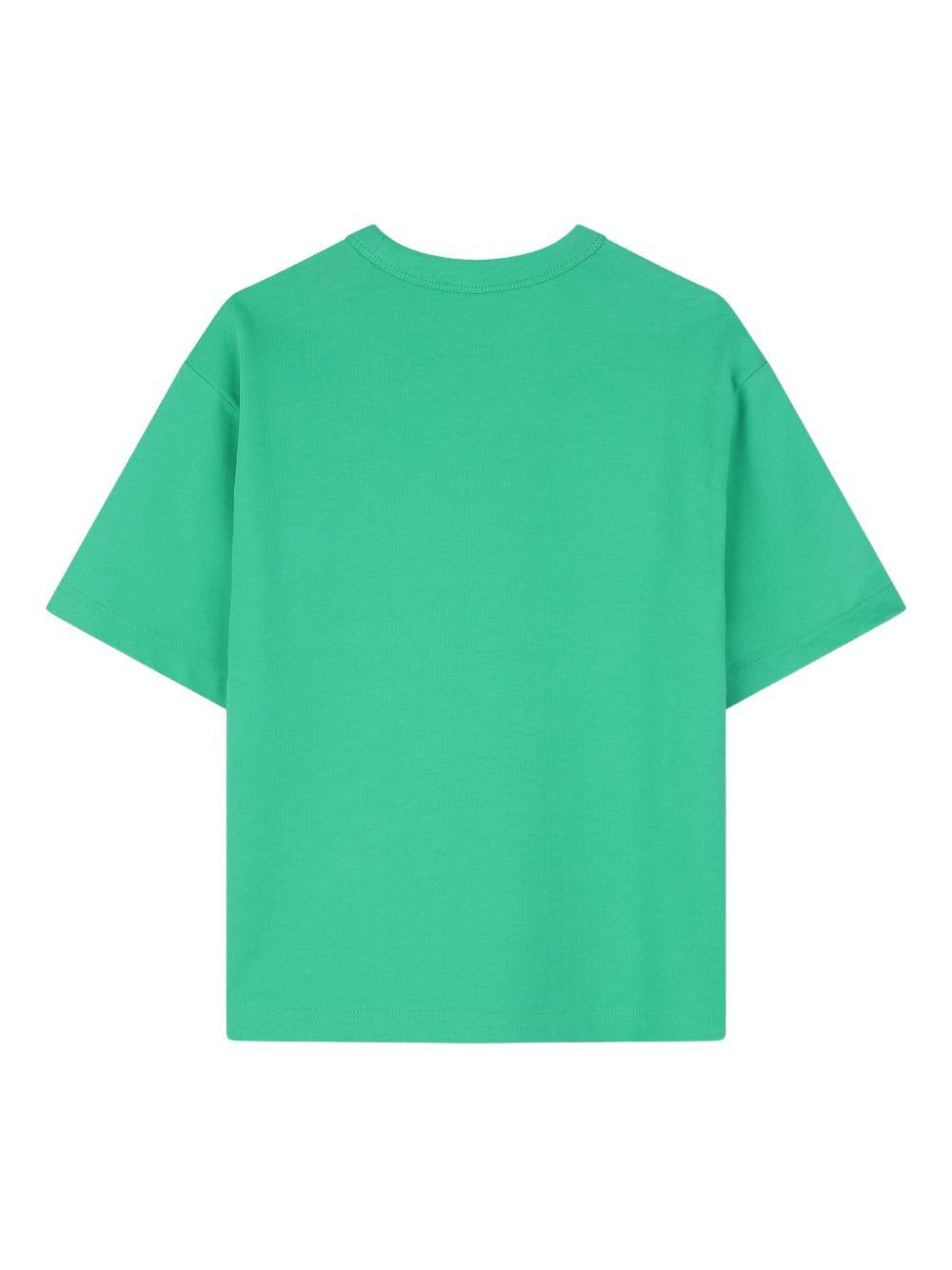 T-shirt per bambino The Marc Jacobs Kids verde con tasca applicata sul petto W60760 73D THE MARC JACOBS KIDS 