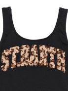 Costume per bambina MC2 Saint Barth Kids nero con logo in rilievo sul davanti CARA001 03406L MC2 ST. BARTH KIDS 
