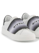 Sneakers con banda logata per bambino Givenchy Kids bianco con punta tonda H30673 09B GIVENCHY KIDS 