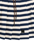 Gonna per bambina MSGM Kids blu e beige a righe S6MSJGSK185 MS072 MSGM KIDS 