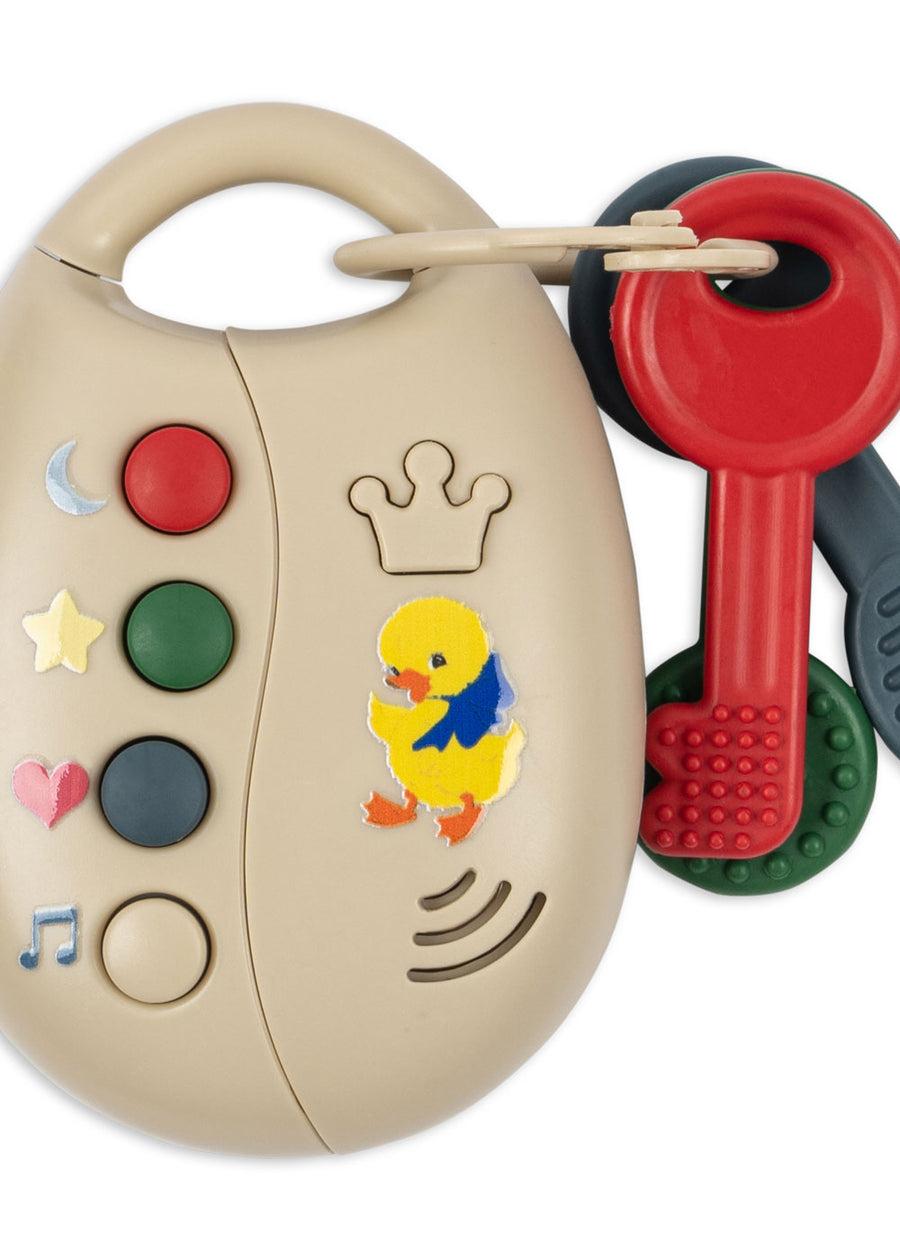 Set di chiavi per bambini Konges Slojd beige con massaggiagengive sicuro KS105504 MULTI KONGES SLOJD KIDS 