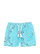 Costume per bambino MC2 Saint Barth Kids azzurro con stampa bandana all-over CAP0003 00923L MC2 ST. BARTH KIDS 