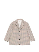 Blazer per bambino Douuod Kids beige con motivo a quadri DY2P34 B0097 108BG DOUUOD KIDS 