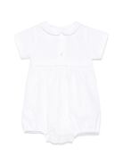 Body per neonata Mariella Ferrari bianco in lino PLD4 048 MARIELLA FERRARI 