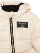 Giubbini per neonata Balmain Kids beige con cappuccio BX2010 N0013 107NE BALMAIN KIDS 