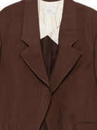 Blazer per donna Alysi marrone con ampio risvolto 116833 P6224 CACAO ALYSI 