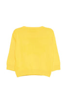 Maglione per neonati Moschino Kids gialli con Teddy ricamato sul davanti M8W00JLHE62 50577 MOSCHINO KIDS 