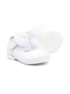 Ballerine per bambina Monnalisa bianco con placca con logo 83E006 5721 0001 MONNALISA 