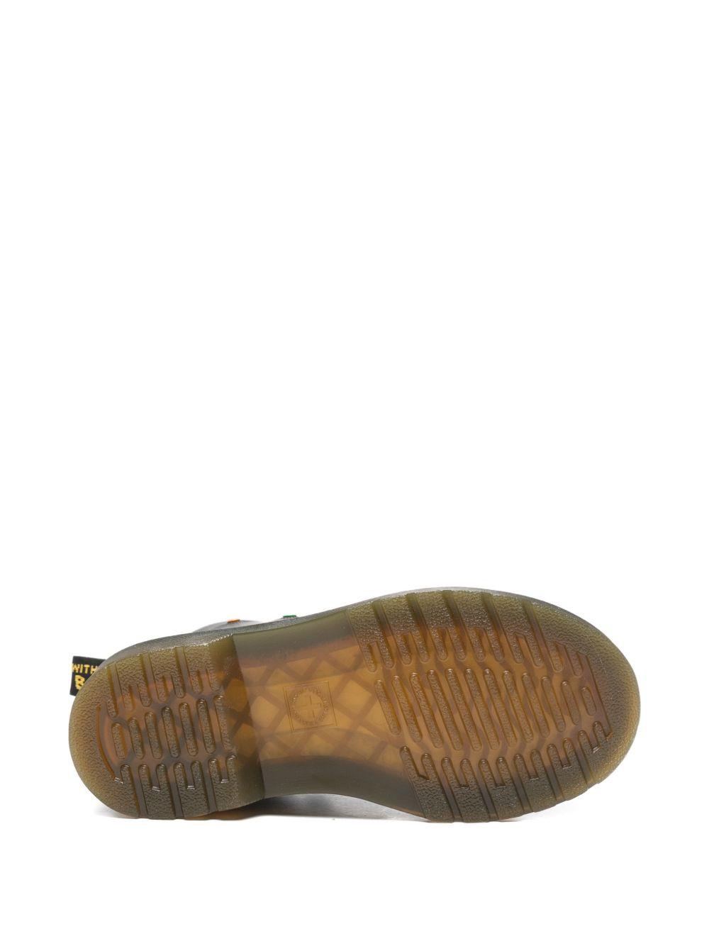 Stivali per bambina Dr. Martens Kids neri con dettagli rosa 42162001 1460 BLACK Dr martens kids 