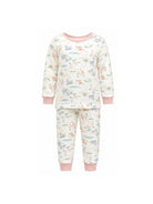 Pigiama per bambino Petit Bateau bianco con stampa grafica all-over A0FCT 01 PETIT BATEAU KIDS 