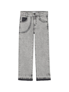 Jeans per bambino Marc Jacobs Kids grigi con stampa logo W60646 09B THE MARC JACOBS KIDS 