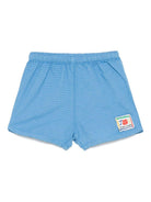 Shorts per neonato Bobo Choses Smilling azzurro con applicazione frontale con logo B125AB044 421 BOBO CHOSES KIDS 