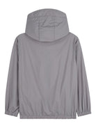 Giacca a vento per bambino Kenzo Kids grigia con logo sul davanti K61849 024 KENZO KIDS 