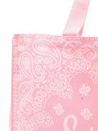 Borsa tote Essential Bag N MC2 Saint Barth rosa con stampa paisley e logo stampato EBAGN006 09194L MC2 ST. BARTH KIDS 