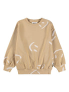 Felpa Monti per bambino Molo beige con stampa smile 1S26J201 9594 MOLO KIDS 