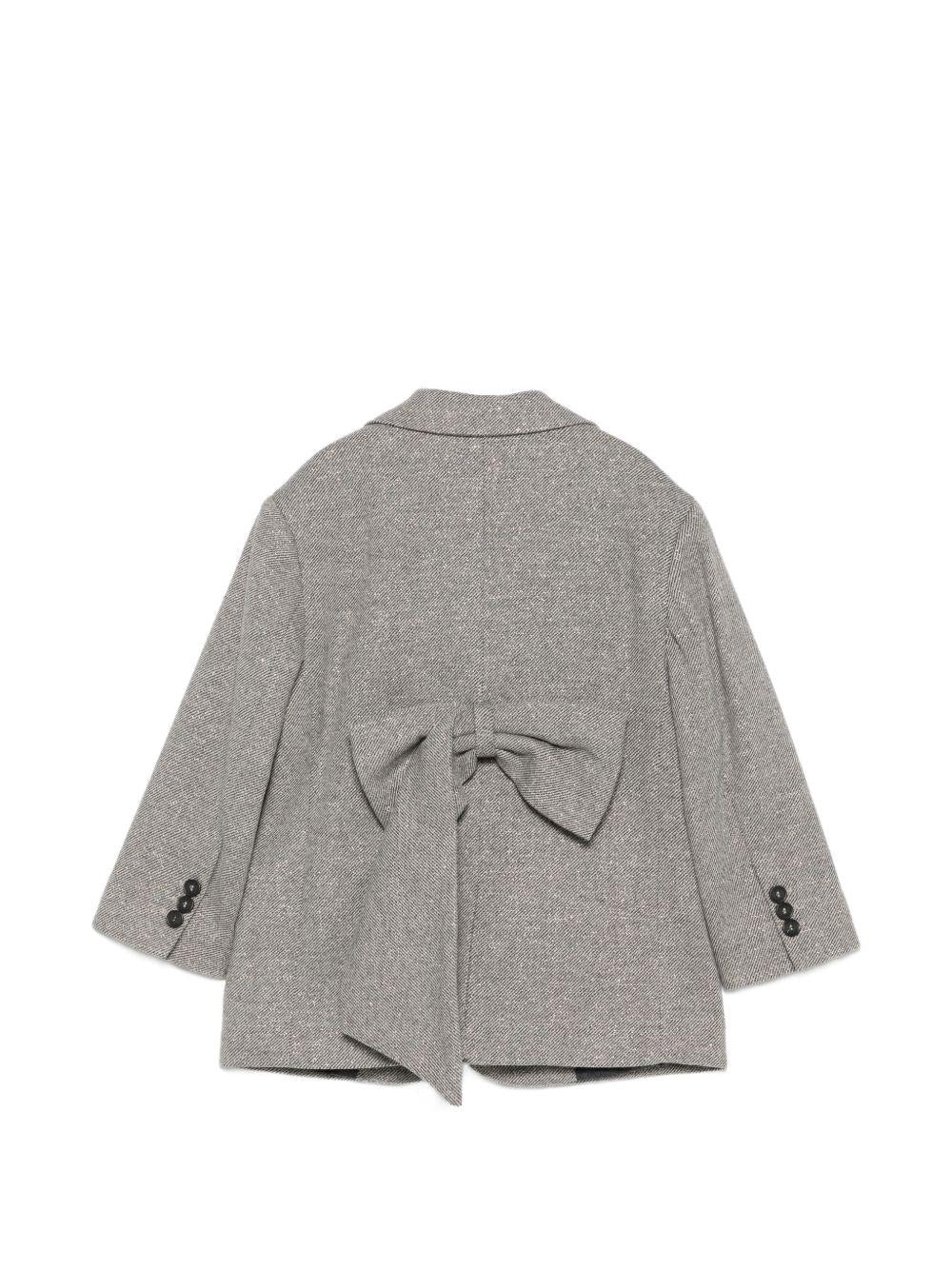 Giacca per bambina Douuod Kids grigia con revers classici DZ2A44 E0246 808OR DOUUOD KIDS 