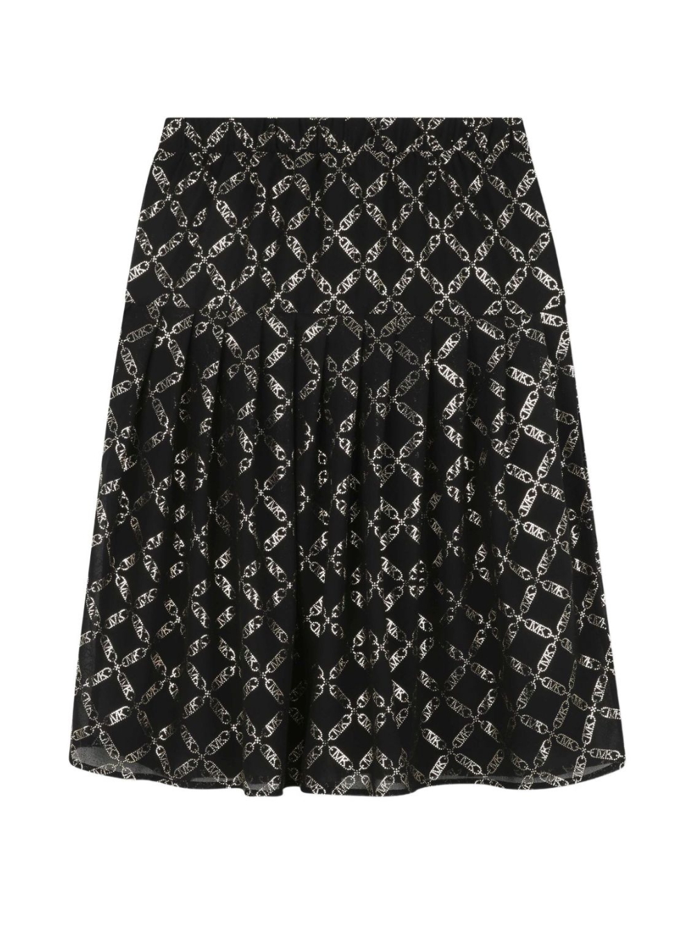 Gonna plissettata per bambina Michael Kors Kids nero con stampa MK Empire R30440 M15 MICHAEL KORS KIDS 