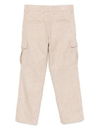 Cargo per bambino Eleventy Kids beige con motivo pied-de-poule EX6P40 I0285 116AV ELEVENTY KIDS 