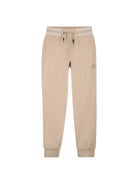 Pantaloni sportivi da bambino Boss Kids beige con stampa logo J52909 249 BOSS KIDS 