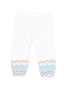 Pantaloni per neonato Missoni Kids multicolore con motivo a zig zag MY6550 F0061 100MC MISSONI KIDS 