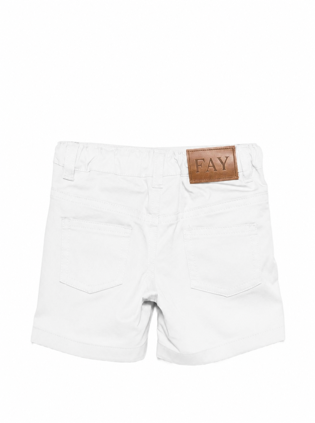 Shorts per neonato Fay Kids bianco con elastico in vita FY6559 G0019 101 FAY KIDS 