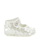 Scarpe primi passi per neonata Monnalisa bianche con paillettes 73G000 7900 0035 MONNALISA KIDS 