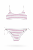 Set 2 pezzi costume da bagno per bambina MC2 Saint Barth Kids multicolore  con motivo a righe JAI0001 00377L MC2 ST. BARTH KIDS 