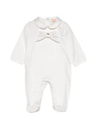 Tutina per neonata Elisabetta Franchi La Mia Bambina bianca con dettaglio fiocco ENTU1540RA016 0004 ElISABETTA FRANCHI KIDS 