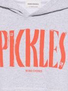Felpa per bambino Bobo Choses grigia con stampa "Pickles" sul davanti B126AC051 041 BOBO CHOSES KIDS 