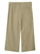 Pantaloni con ricamo Equestrian Knight per bambina Burberry Kids verde con taglio straight 8088678 B7311 BURBERRY KIDS 