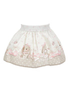Gonna per neonata Monnalisa multicolore con stampa coniglietto 31G702 7663 019B MONNALISA KIDS 
