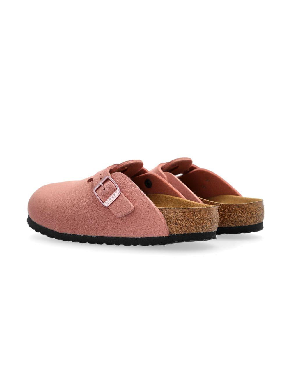 Slippers per bambini Birkenstock Kids Boston rosa con chiusura con fibbia 1029748 PINK BIRKENSTOCK 