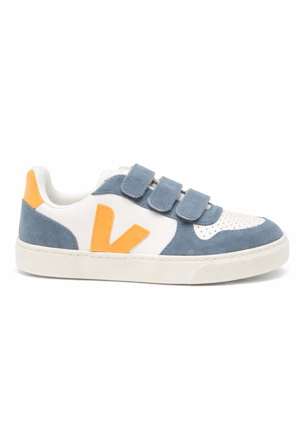 Sneakers V-10 per bambino Veja Kids multicolore con design traforato CV0521507 V-10 PURE OURO CALIFORNIA VEJA KIDS 