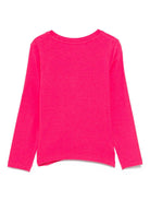 T-shirt per bambina Moschino Kids fucsia con stampa Teddy HDO010LBA11 50541 MOSCHINO KIDS 