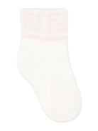 Calzini per neonata Fendi Kids multicolore con logo ricamato (5 paia) BFN038 ASQV F1PMK FENDI KIDS 