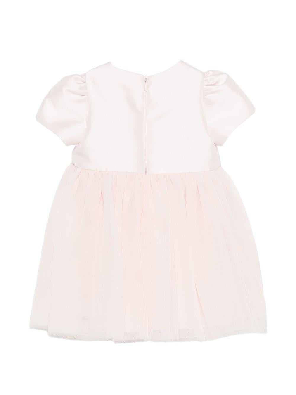 Abito per neonata Simonetta rosa con applicazione floreale SY1021 T0002 501 SIMONETTA KIDS 