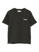 T-shirt per bambini MSGM Kids nero con stampa logo F5MSJUTH056 MS040 MSGM KIDS 