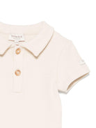 Body per neonata Donsje Moli beige con colletto stile polo 3031500 00004 DONSJE KIDS 