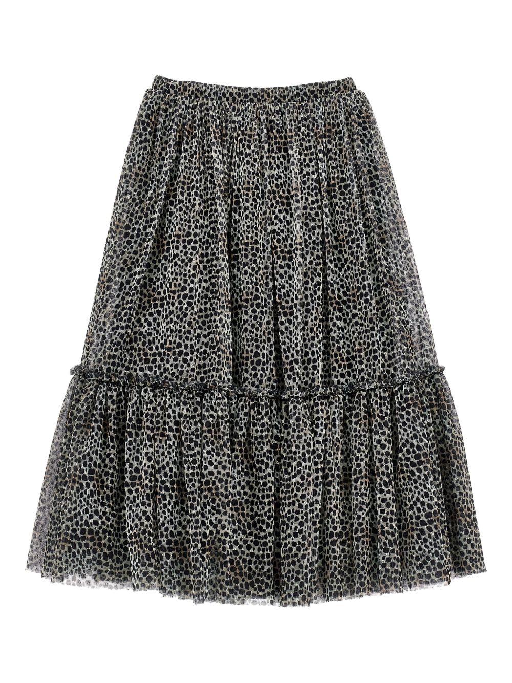Gonna per bambina Philosophy Di Lorenzo Serafini Kids animalier con strati di ruches I1F705 6684 P080 PHILOSOPHY 