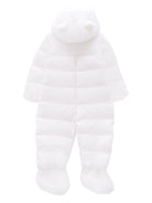 Tuta da neve Osof per neonati Moncler Enfant bianca con cappuccio K29511G00002597YW 032 MONCLER ENFANT 