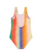 Costume intero per bambina multicolor Nika con design elasticizzato e stampa smiley 8S25P520 3791 MOLO 