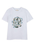 T-shirt per bambino Givenchy Kids bianco con stampa grafica H30956 10P GIVENCHY KIDS 