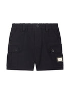 Shorts per neonato Dolce & Gabbana Kids blu con tasche laterali L13Q73 FUFL3 B3681 DOLCE & GABBANA KIDS 