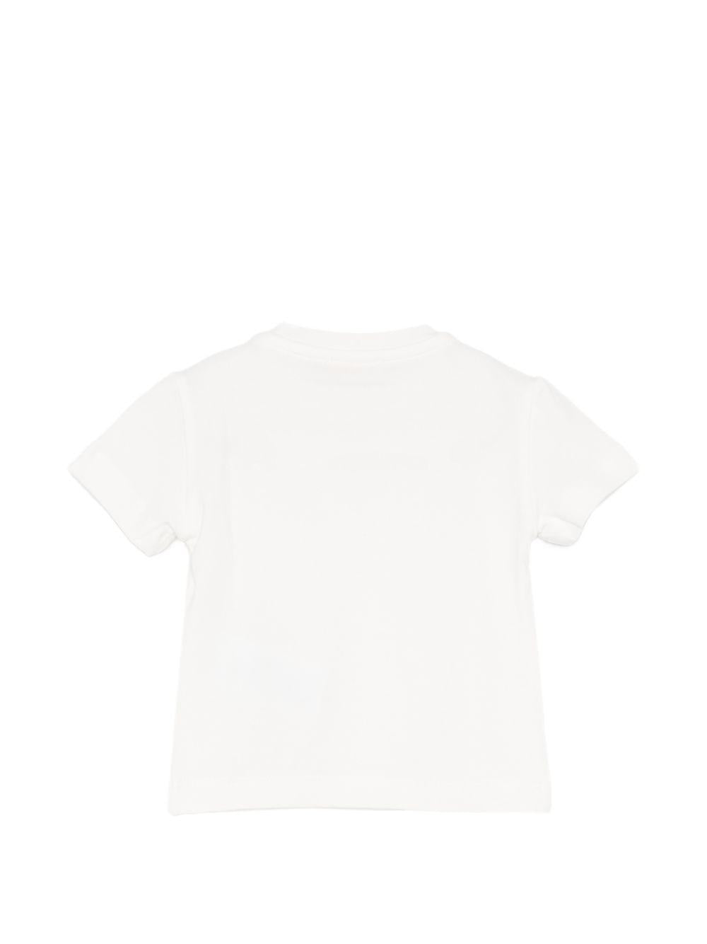 T-shirt per neonata Elisabetta Franchi La Mia Bambina bianca con dettaglio logo EGTS1100JE006 0195 ElISABETTA FRANCHI KIDS 