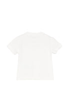 T-shirt per neonata Elisabetta Franchi La Mia Bambina bianca con dettaglio logo EGTS1100JE006 0195 ElISABETTA FRANCHI KIDS 
