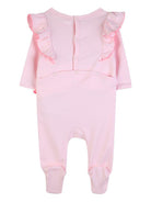 Tutina per neonata Billieblush rosa con ricamo fragola sul davanti U21811 44L BILLIEBLUSH KIDS 