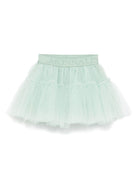 Minigonna in tulle per neonata Monnalisa verde con orlo svasato 37EGON T9945 0021 MONNALISA KIDS 