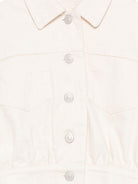 Giacca denim per bambina Simonetta bianca con bottoni SY2A27 D0112 105BC SIMONETTA KIDS 